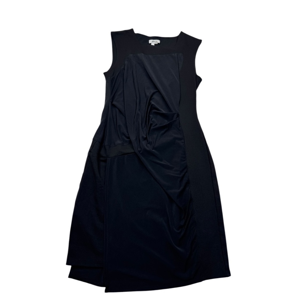 Helmut Lang Black Square Neck Seam Mini Dress Sleeveless